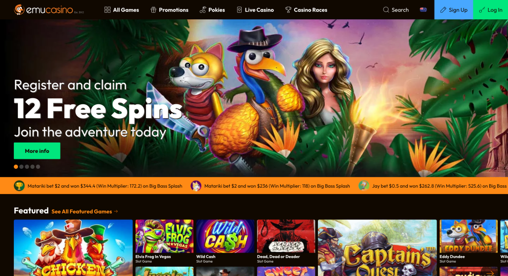 Home page EmuCasino
